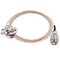 Pikkukuva 1 / 5: 16.4ft (5m) UHF Fe Rg316 Kaapeli Antennikaapeli So239 - Pl259 Fe Oikea Auto Ext