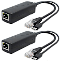 Miniatyrbild 1 av 5: 2-pack 5V Gigabit PoE Splitter, USB Typ C, 48V till 5V 2.4A Adapter, IEEE 802.3af Kompatibel