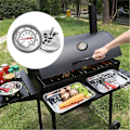 Pikkukuva 5 / 5: 2kpl Grillihiiligrillin lämpömittari Savustin Lämpömittari Lämpötilamittari Grilli Lämpömittari Fahrenheit/ 50~400