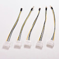 Pikkukuva 2 / 5: 5 kpl 4-nastainen Molex/IDE - 3-nastainen CPU-kotelotuulettimen virtaliitäntäkaapelisovitin 20cm