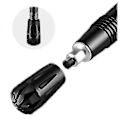 Miniatyrbilde 5 av 5: Sammenleggbare aluminiums vandrestenger med hurtiglåsesystem, sammenleggbare, teleskopiske, ultralette for eldre trekking, backpacking, fotturer red Straight handle Short