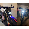 Miniatyrbild 3 av 5: Universal LED Motorcykel Strålkastare Motocross Framlampa Enduro För Klx Kdx Rmz Drz Xr Cr Del