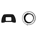 Pikkukuva 1 / 5: -21 Kumipäällysteinen silmäsuppilo D90 D80 D70s D7000 -kameroille ja objektiivin X-mount -kamera-adapterille
