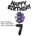Miniatyrbild 1 av 5: Onsdag Addams Födelsedagsfest Dekoration Banner Ballong Servis Festliga Evenemang Tillbehör Heminredning Koppar Bakgrund 20pcs-No.7
