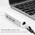 Pikkukuva 4 / 5: Kaksiporttinen USB Type-C 3 USB2.0 -porttia RJ45 Lan -verkkokortti Ethernet-sovitin Hub