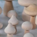 Miniatyrbilde 4 av 5: 40 Stykker Tresoppsett Ulike Størrelser Naturlige Ubehandlede Sopper For Barnekunst Og Di