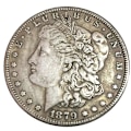 Miniatyrbilde 1 av 5: Simulering Falsk Morgan One Dollar Minnemynt Blås Ring Samling Gave