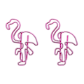 Pikkukuva 1 / 3: 10 kpl Flamingo Paper Clips Sarjakuva Värikkäät Tiedostoklipsit Toimistotarvikkeet Koulutarvikkeet