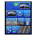 Miniatyrbillede 2 af 5: 2 Din 9 tommer Carplay Radio Bil Tooth Mp5 Afspiller Android-auto Tf Usb Fm Modtager 2usb Char