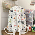 Miniatyrbillede 3 af 4: Fashion Vandtæt Rygsæk Print Dyr Skoletaske Mochila black