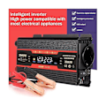 Miniatyrbilde 4 av 5: Intellint Inverter 2000w 12v Til Ac Transformator Bilholder Inverter Solcellekonvertering