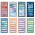 Miniatyrbilde 1 av 3: 8 Sett Sticky Tabs Bokmerker Sticky Tabs Bokfaner Markeringsstripe for Annotering av Bøker