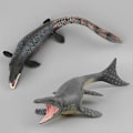 Miniatyrbillede 4 af 4: 1 stk. Plast Dinosaur Model Simulation Jurassic Periode Dinosuar Model Livagtig Tylosaurus Legetøj Antik Tylosaurus Skrivebordsdekoration