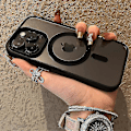 Pikkukuva 2 / 5: Ylellinen akryylinen magneettinen kirkas puhelinkotelo iPhone 15 14 13 12 11 Pro Max Mini X Xs Xr 7 8 Plus -puhelimille Magsafe langaton latauskansi Black For iPhone 14