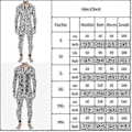Miniatyrbilde 2 av 4: Stripete pyjamas for menn, langermet jumpsuit, nattøy Gray M