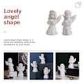 Miniatyrbillede 2 af 4: 2 stk. Resin Engel Figurer Engel Pynter Dekorativ Engel Dekoration Engel Statuer