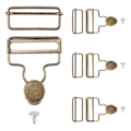 Miniatyrbild 2 av 2: SUPVOX 4 Set Hängselspännen Metall Hängslen Ersättningsspännen för Haklappsbyxor DIY Ryggsäckstillbehör