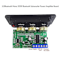 Miniatyrbild 2 av 5: Bluetooth 5.0 Mono Effektförstärkarkort 8ohm 30w Högeffekts Subwooferförstärkarkort Med DC Hona