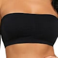 Miniatyrbillede 5 af 5: Dame Plus Size Tube Top BH Stropløs Bandeau Passer De Fleste Stræk (s-6xl) 100% Ny 57% Nedsat Pris Black 4XL
