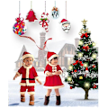 Miniatyrbild 3 av 4: Tomtedräkter för Barn Julfestkläder Boys L