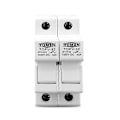 Miniatyrbillede 1 af 5: Tomzn 2p Parallel DC Sikringsholder 10x38mm Høj Spænding Solar PV Sikringsholder 1000v Topv-32 Til Solar