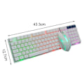 Miniatyrbild 5 av 5: Gaming Tangentbord Mus Set Ingen Drivrutin Krävs Ergonomisk Design DPI Justerbar Laptop Dator Trådbundet Tangentbord Mus