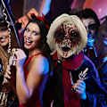 Pikkukuva 4 / 5: Halloween-noita-asusteet lateksista päähine naisille Halloween-pukeutumisasuihin juhliin ja karnevaaleihin