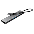 Miniatyrbillede 1 af 5: Type C Dockingstation 1 Træk 4 Multifunktionel Hub Usb3.0 Adapter Til Splitter Kabeladapter