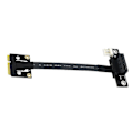 Pikkukuva 2 / 5: Mini Pcie - Pci-e 1x 270 asteen sovitinkaapeli 20cm Pcie3.0 jatkokaapeli 4-nastaisella - Sata-kaapelilla