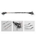 Miniatyrbillede 5 af 5: 72 stk. Anti-bid Fiske Lure Wire Trace Leader Swivel Rustfrit Stål Rullende Swivels Til Spinding