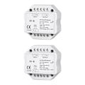 Pikkukuva 1 / 5: 2x AC 110V - 220V S1-B LED Triac RF Himmennin Käyttää 2.4GHz Langatonta 120W-288W Push Himmennintä LED Kytkin Con