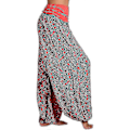 Pikkukuva 2 / 4: Naisten Boho Paiey Gypsy Harem Housut Ali Baba Jooga Palazzo Löysät Hippihousut Bloomersit Smokkivyötäröllä Red 4XL