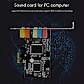 Pikkukuva 3 / 5: PCIe-äänikortti PCI-e X1 CMI8738-siru 32/64 bit äänikortti stereo 5.1 kanava työpöytä sisäänrakennettu ääni