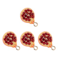 Miniatyrbillede 3 af 3: 4 stk. 3D Frugt Vedhæng Resin Charms Vedhæng DIY Ørering Smykketilbehør