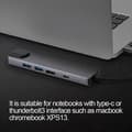 Miniatyrbillede 4 af 5: 5-i-1 Type-C til USB3.0 PD Docking Station Hub Dock Adapter Konverter