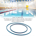 Miniatyrbillede 5 af 5: Poolrenserrem 91001017 Plast Let at installere Stabil ydeevne Remudskiftning til Polaris 360 380