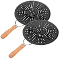 Miniatyrbilde 4 av 4: 2 stk. Kaffepanne med trehåndtak, isolasjonsmatte for hjemmet, overopphetingsbeskyttelse