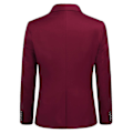 Pikkukuva 3 / 5: Miesten Puku Business Casual 3-osainen Puku Bleiseri Housut Liivi 9 Väriä Dark Red M
