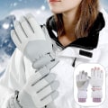 Miniatyrbillede 5 af 5: Ski Sne Handsker Vinter Koldt Vejr Vindtæt Varme Ski SK13 Grey Snowflake rabbit