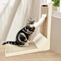 Miniatyrbild 5 av 5: L-formad Kattklösare Multifunktionell Korrugerad Papper Interaktiv Rolig Klös Slipning Kartong Kattklösbräda för Inomhusbruk