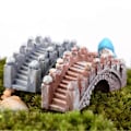 Miniatyrbild 2 av 5: 2 st Retro Valvbro Fisk Tank Akvarium Mikro Landskap Miniatyr Ornament