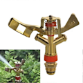 Miniatyrbillede 2 af 5: 1/2 tomme DN15 Kobber Roterende Sprinkler Havevandings Spraydyse Konnektor
