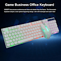 Miniatyrbild 3 av 5: Gaming Tangentbord Mus Set Ingen Drivrutin Krävs Ergonomisk Design DPI Justerbar Laptop Dator Trådbundet Tangentbord Mus