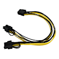 Miniatyrbillede 1 af 5: CPU 8-pin til 2x8-pin (6+2) Grafikkort til Miner Dobbelt PCI-e PCIe 8-pin Strømforsyningssplitterkabel Co