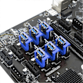 Miniatyrbillede 4 af 5: 10 stk. PCIe Riser Kort Holder Vertikal Monteringslås 1x 16x PCIe Kabel Forlænger Til Mining Eth Btc