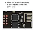 Miniatyrbilde 5 av 5: Esp8266 Esp-01s Wifi Hovedmodul Takket Være Den Kraftige 80mhz Prosessoren Og Store 1mb Minnet