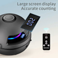 Miniatyrbillede 4 af 5: Elektrisk sjippetovsmaskine - 70 cm kreativ ABS elektronisk tælling - Kalorieforbrænding, Bluetooth-musik, LED-display - 10-trins justering