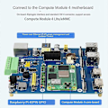 Pikkukuva 3 / 5: Cm4 Poe -laajennuskortti Poe/rs485/rs232 Rpi Compute Module 4 Lite/emmc 1kpl