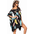Miniatyrbillede 5 af 5: Badedragt Cover Up Dame Badedragt Kjole Plus Size Sexet Bikini Strand Tunika Top Sommer B pat2 S