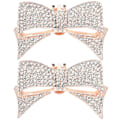 Miniatyrbilde 1 av 2: 1 Par Bryllupssko Spenne Brudesko Knapper Rhinestone Sko Pynt